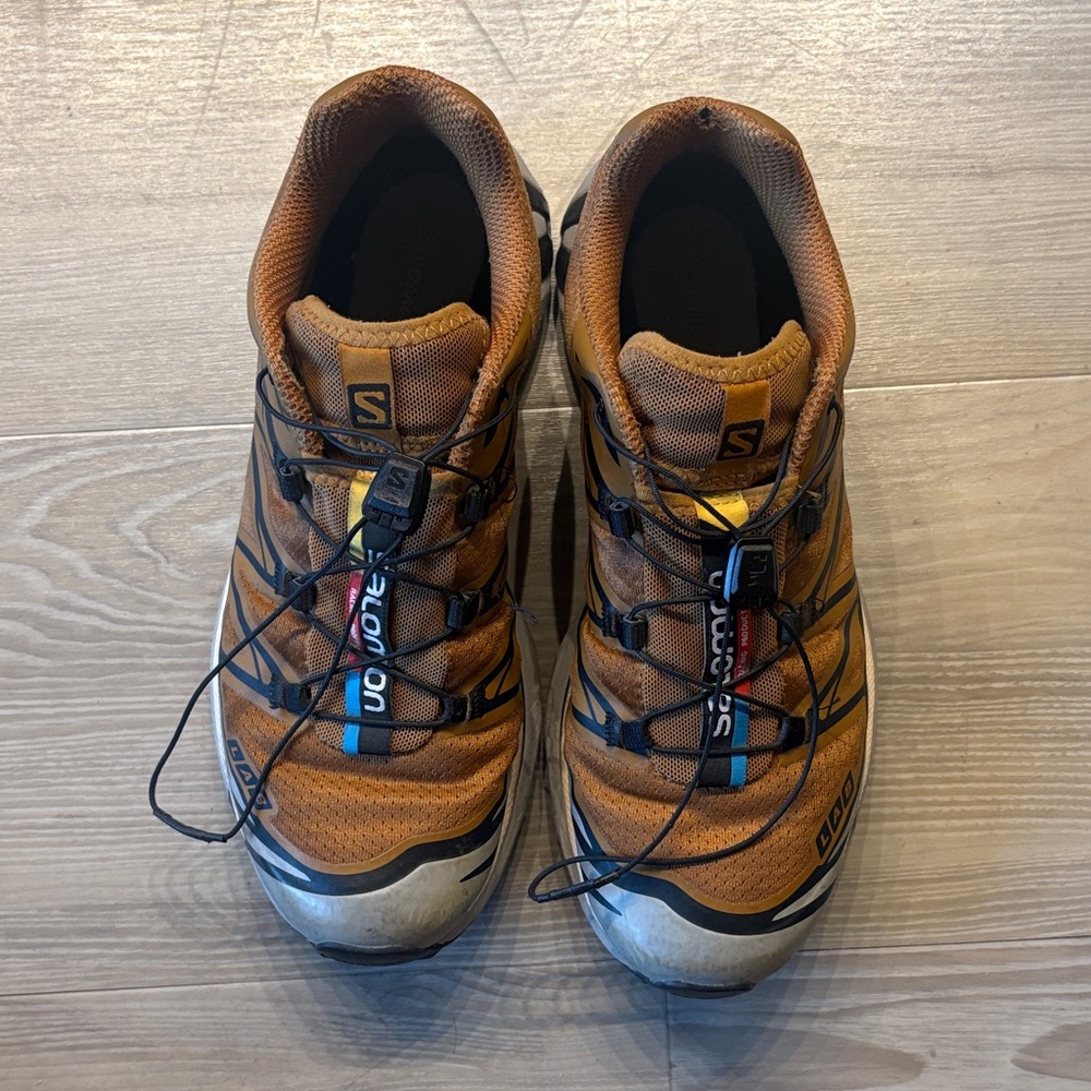 Salomon Men's Athletic Shoes - Tan and Black
